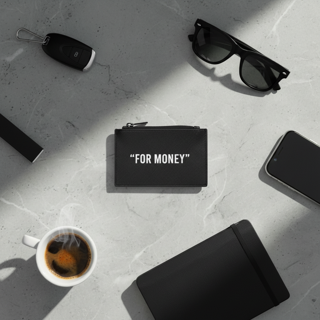 Porta Carte in Saffiano nero - variante lifestyle
