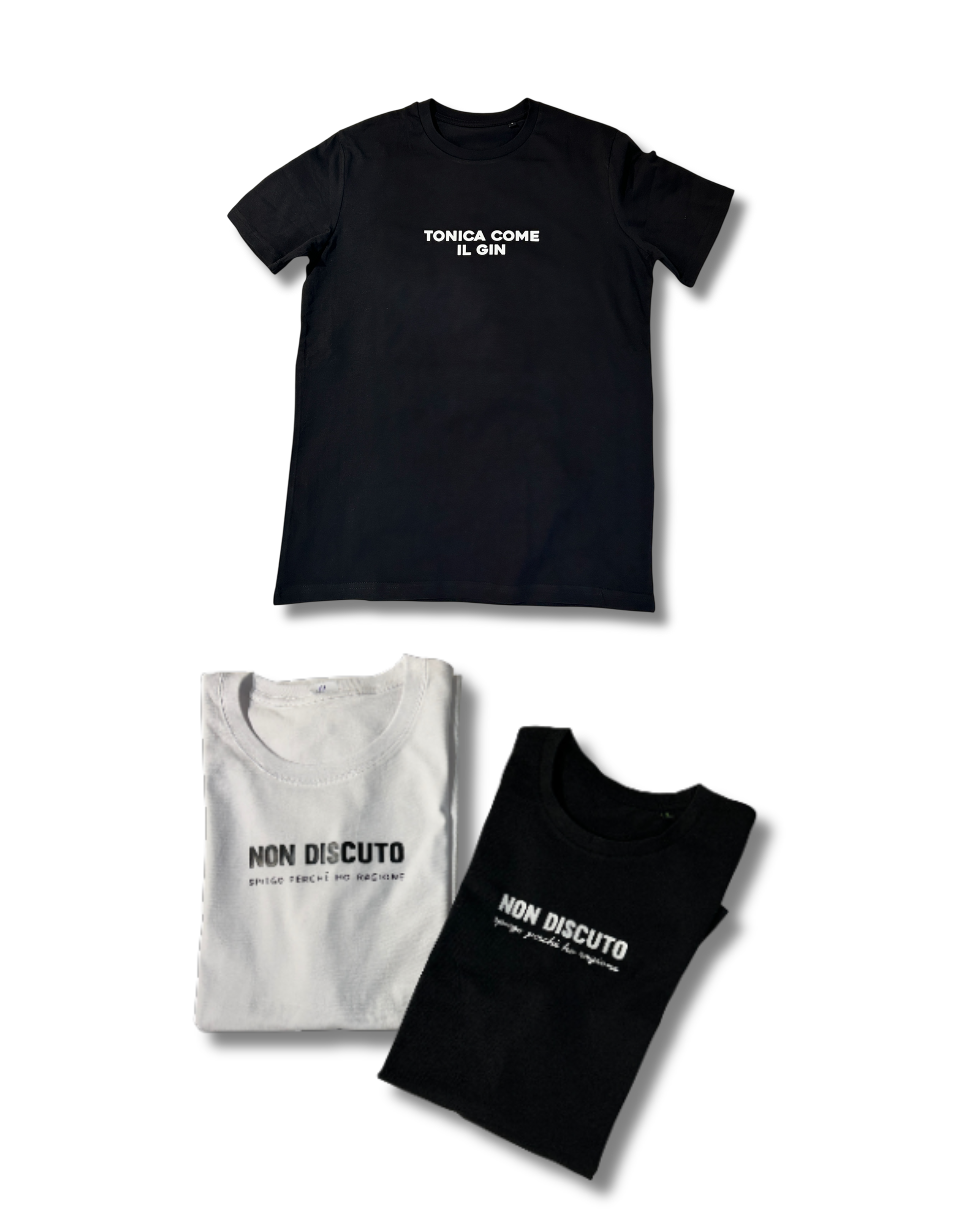 T-shirt 100% cotone unisex bianca, nera - Personalizzabile