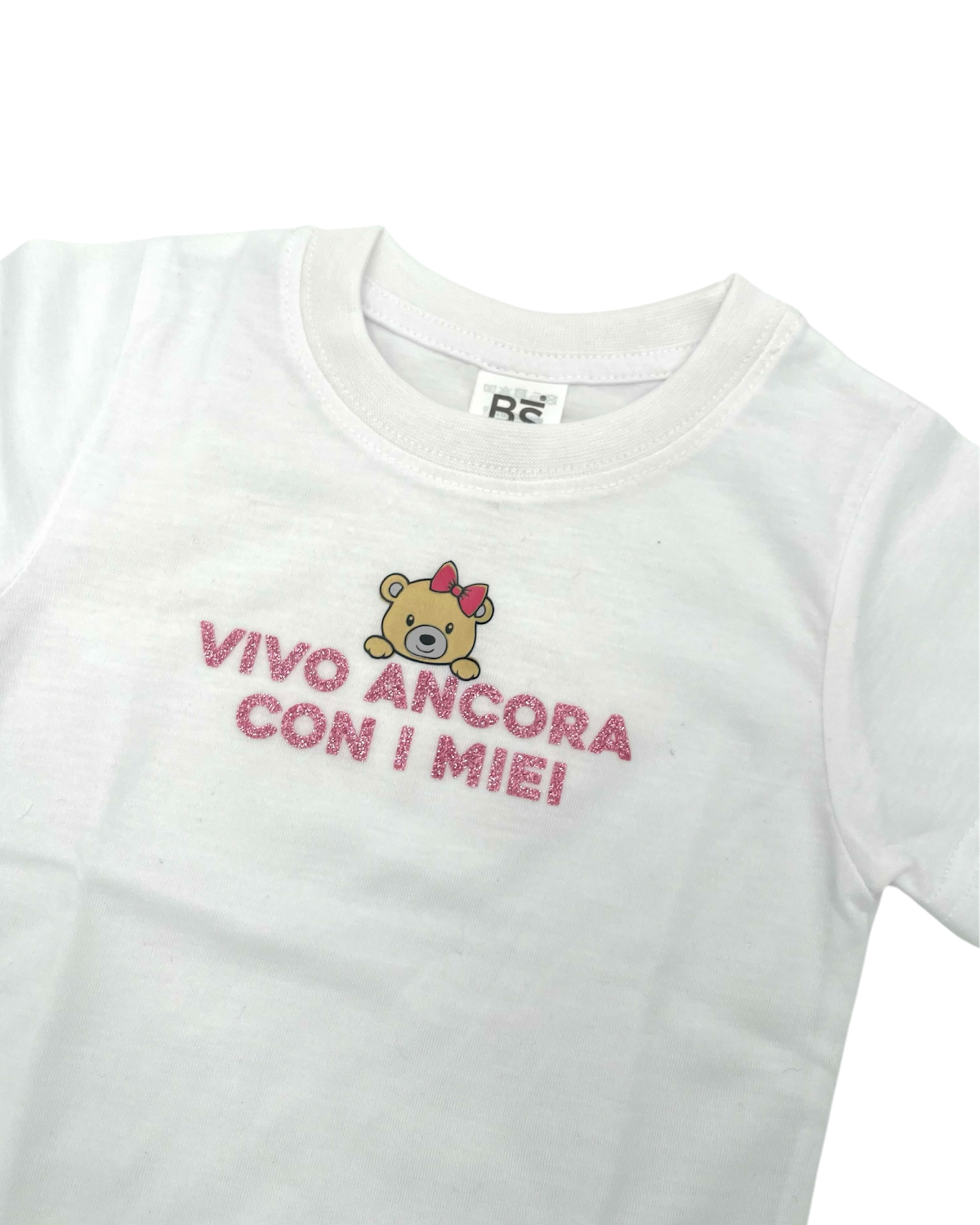 Baby T-shirt bianca Cotton touch - Personalizzabile