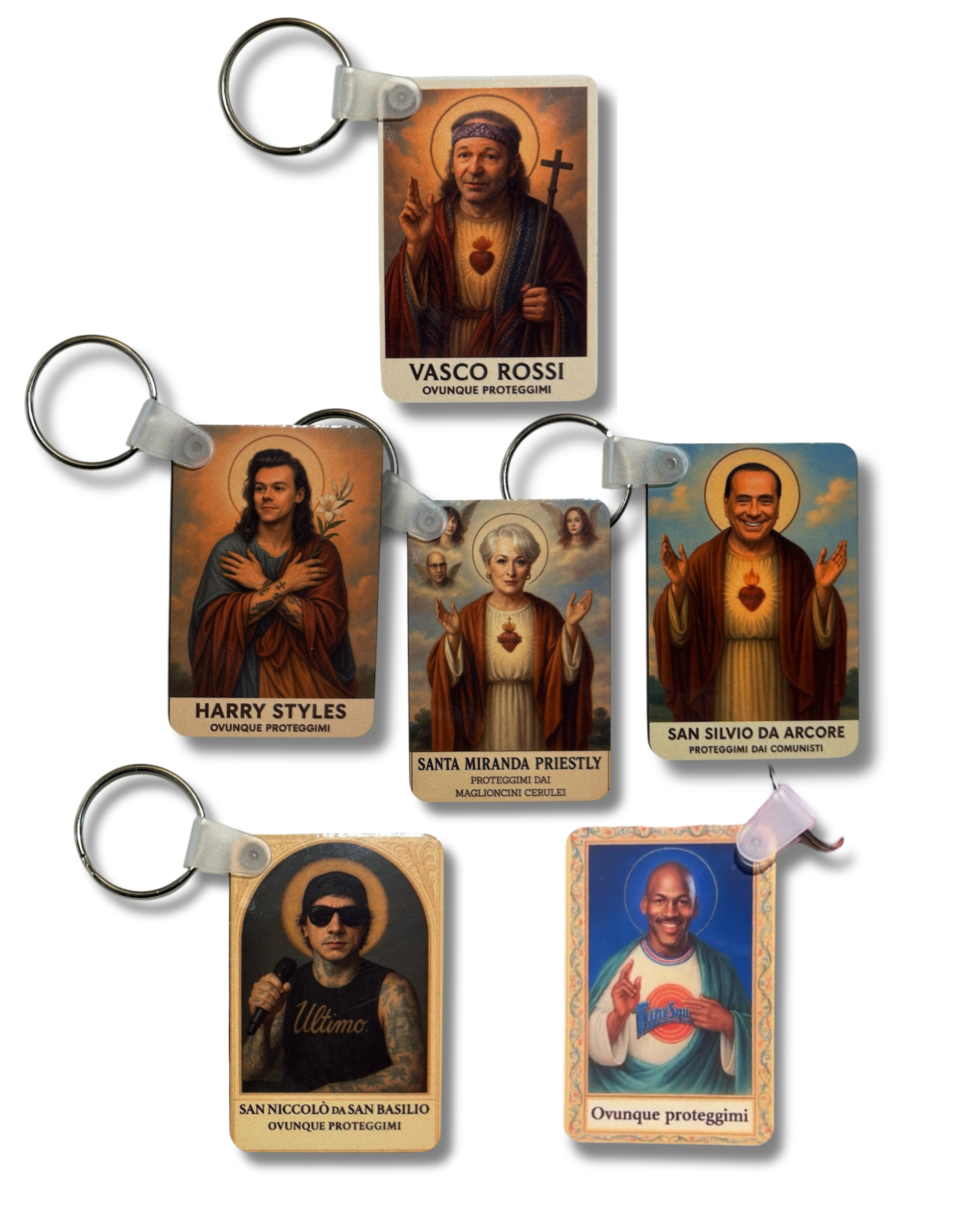 Portachiavi Santino personaggio celebre