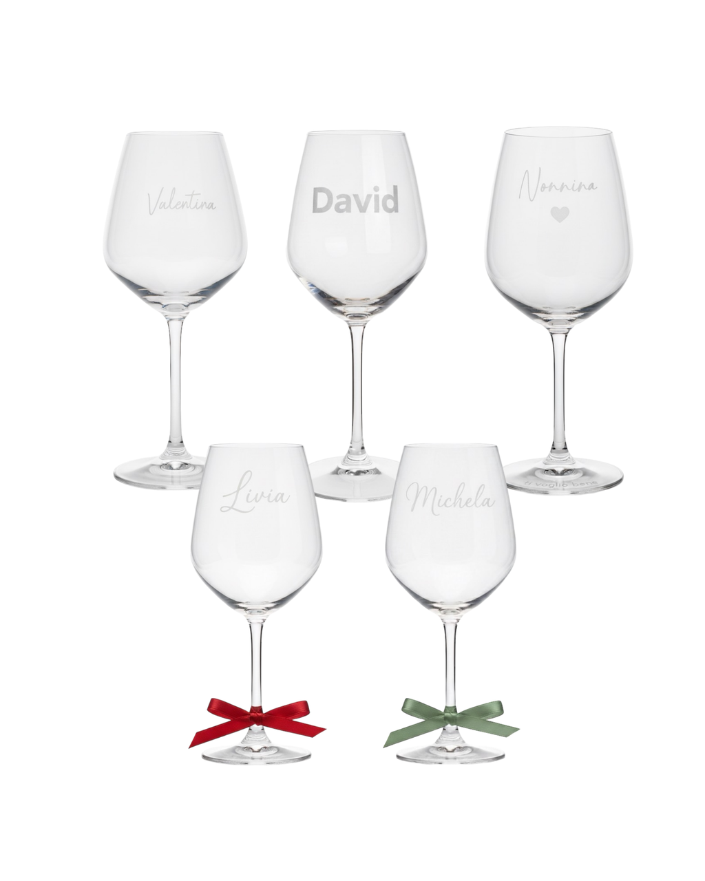 Calici Personalizzati - vino rosso o vino bianco