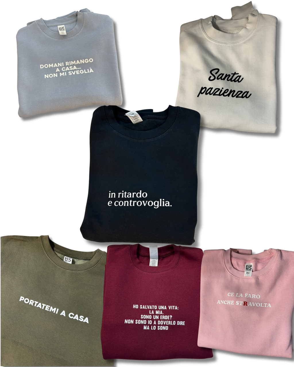 Felpa Nera, Bordeaux, Rosa, Celeste, Verde, Beige unisex - Personalizzabile