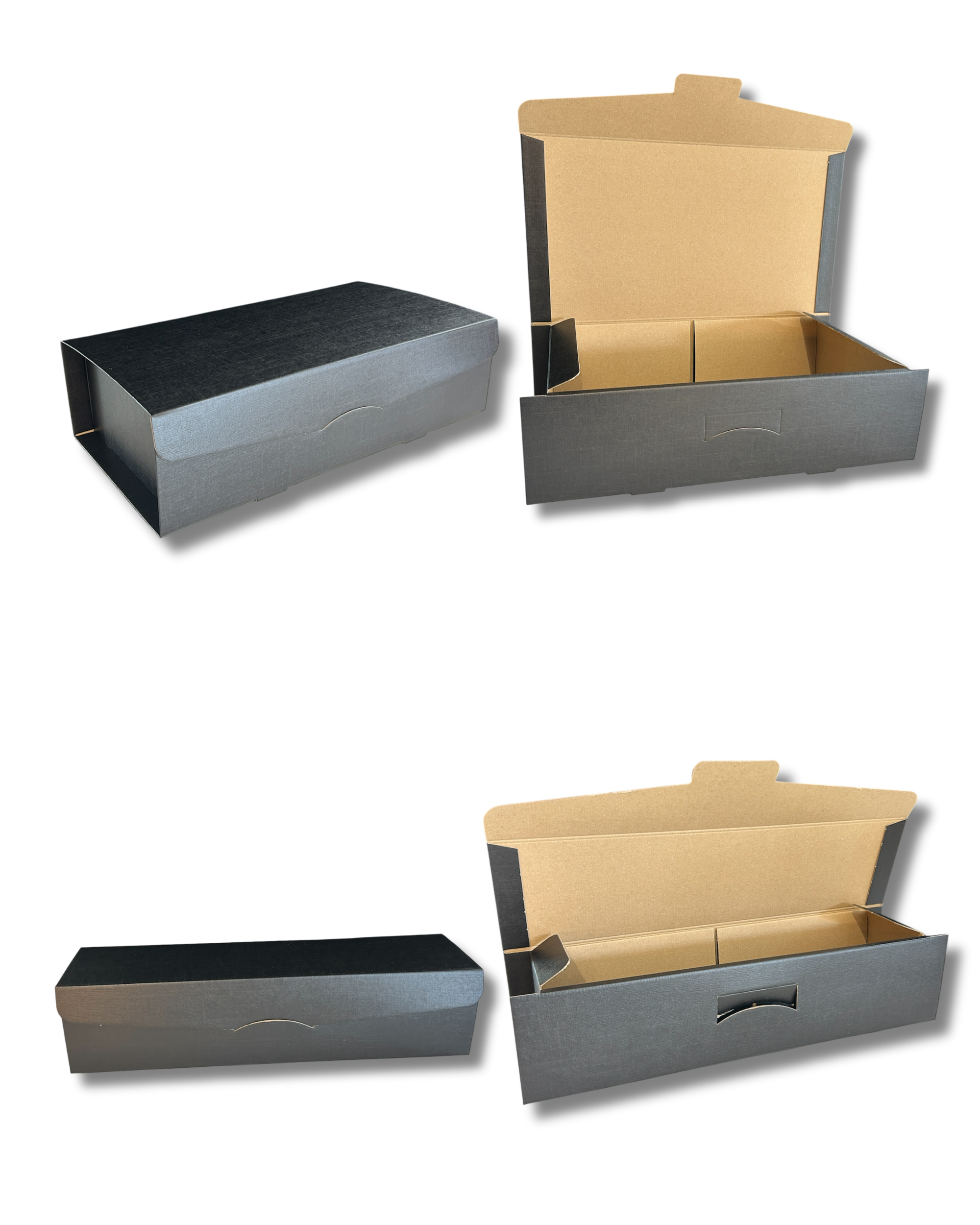 Box regalo nera singola o doppia - Personalizzabile