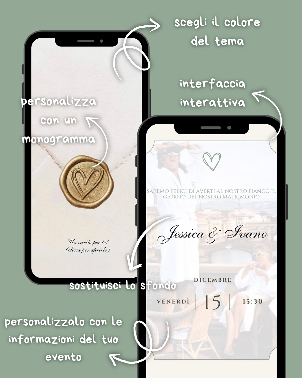 Sito Web Base per Invito al Matrimonio – Elegante, Personalizzabile e Pronto all’Uso