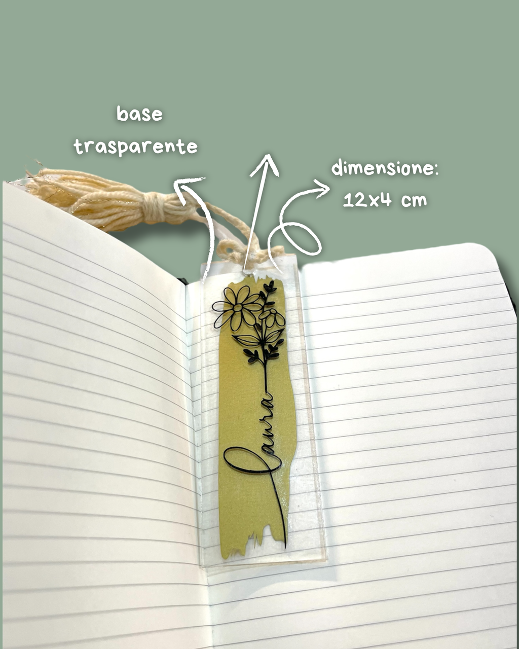 Segnalibro traspartente - Personalizzabile
