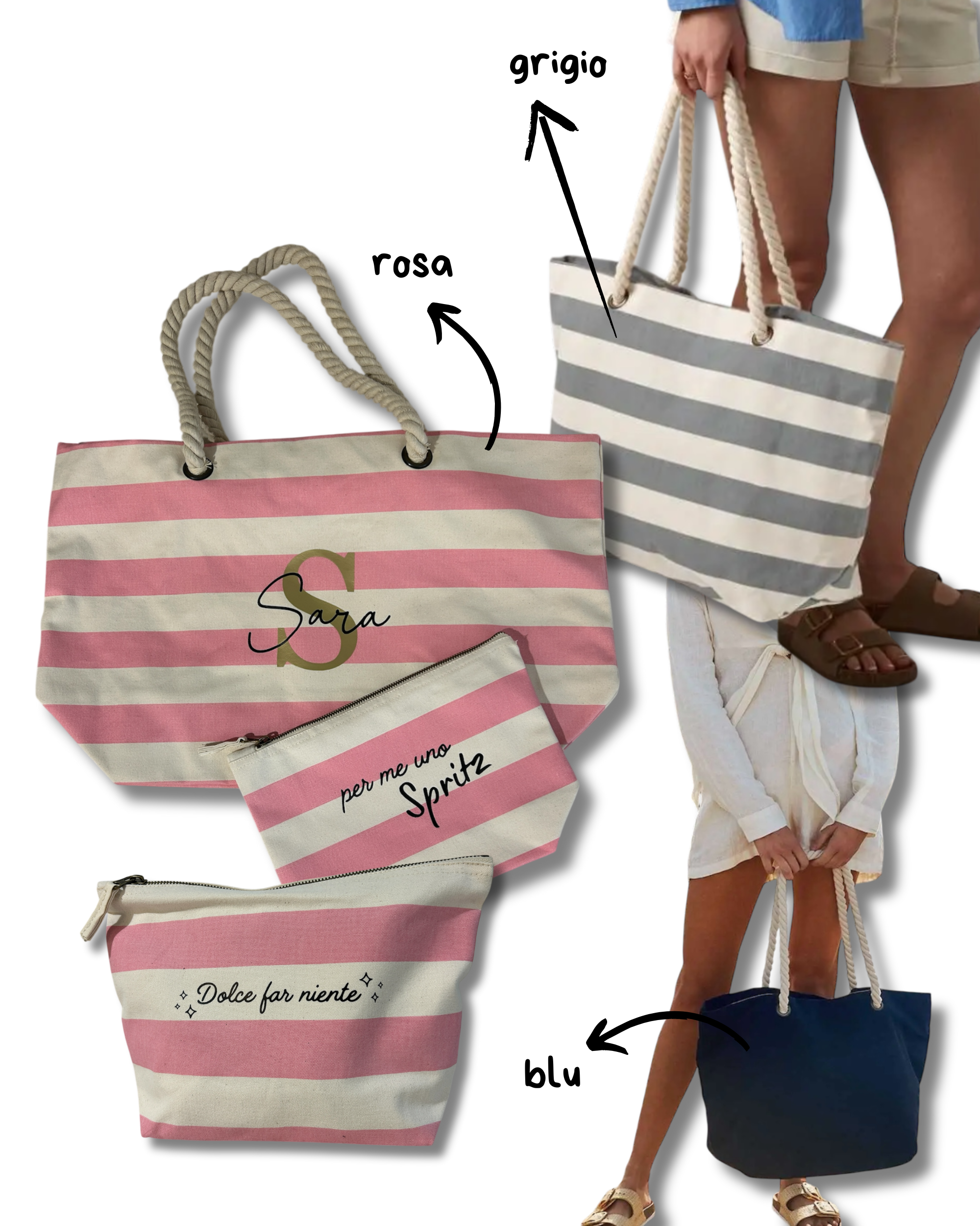 Borsa Mare vari colori - personalizzabile