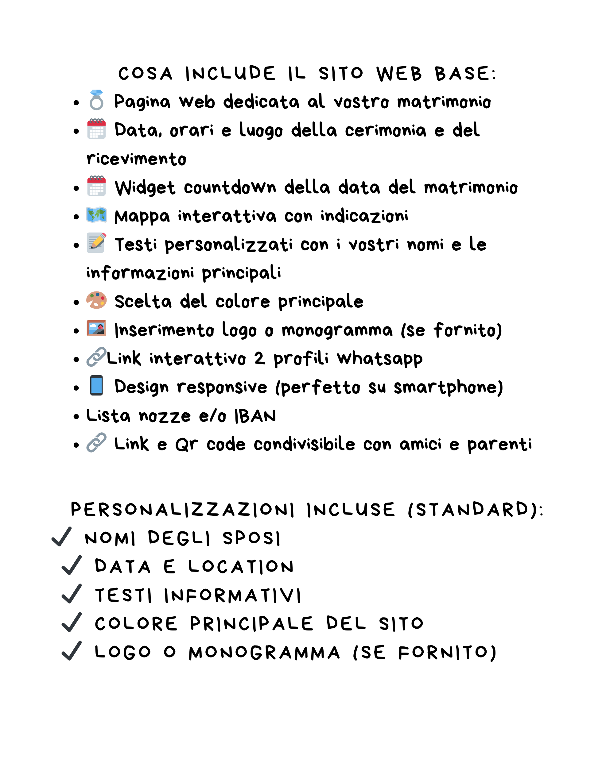 Sito Web Base per Invito al Matrimonio – Elegante, Personalizzabile e Pronto all’Uso