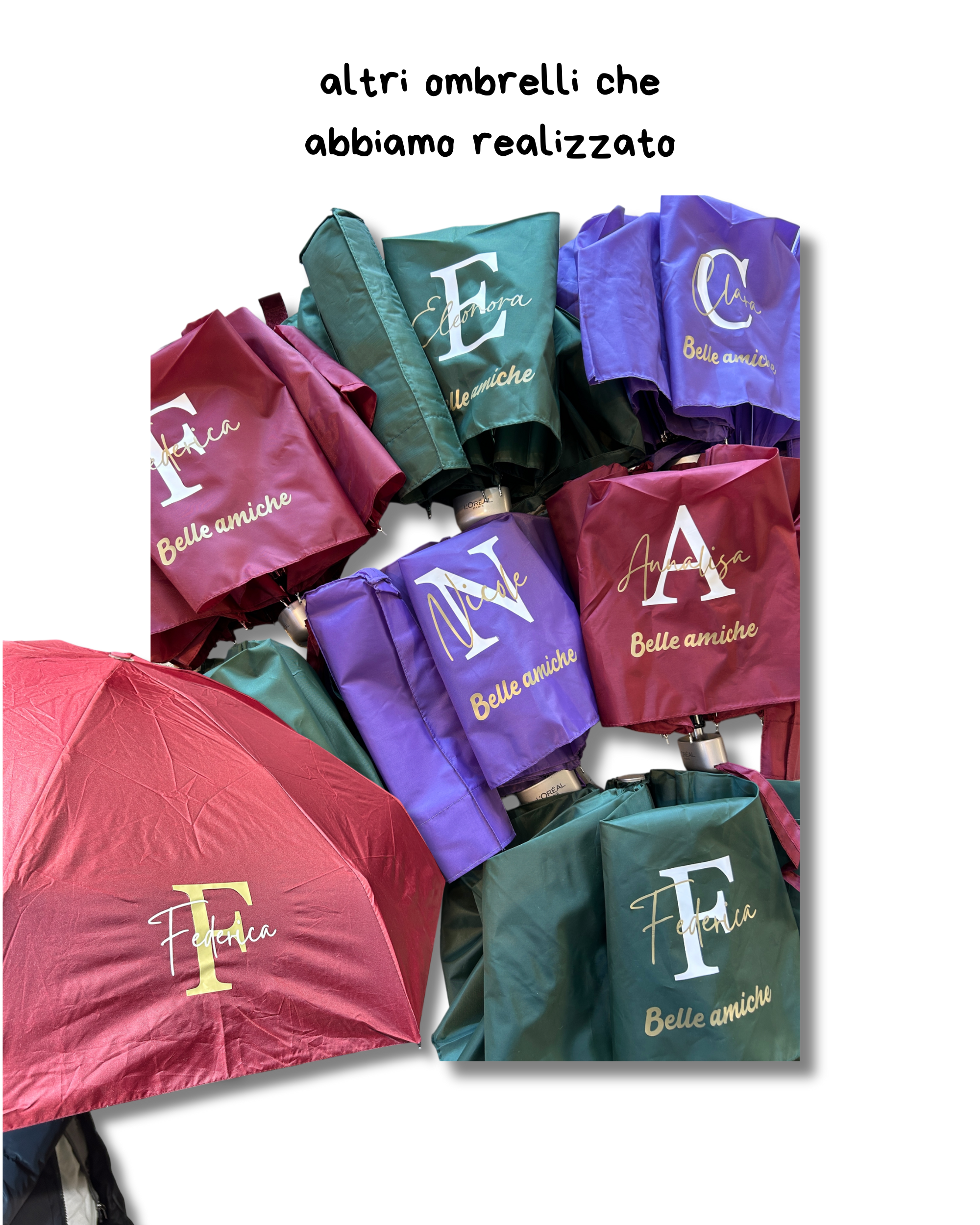 Ombrello vari colori bottone automatico - Personalizzabile