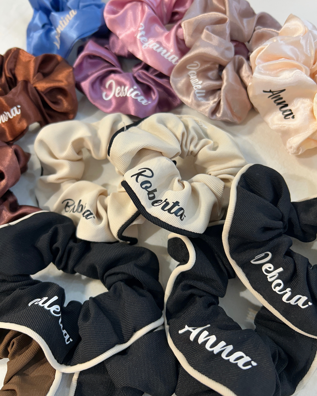 Box Scrunchies vari colori - Personalizzabile