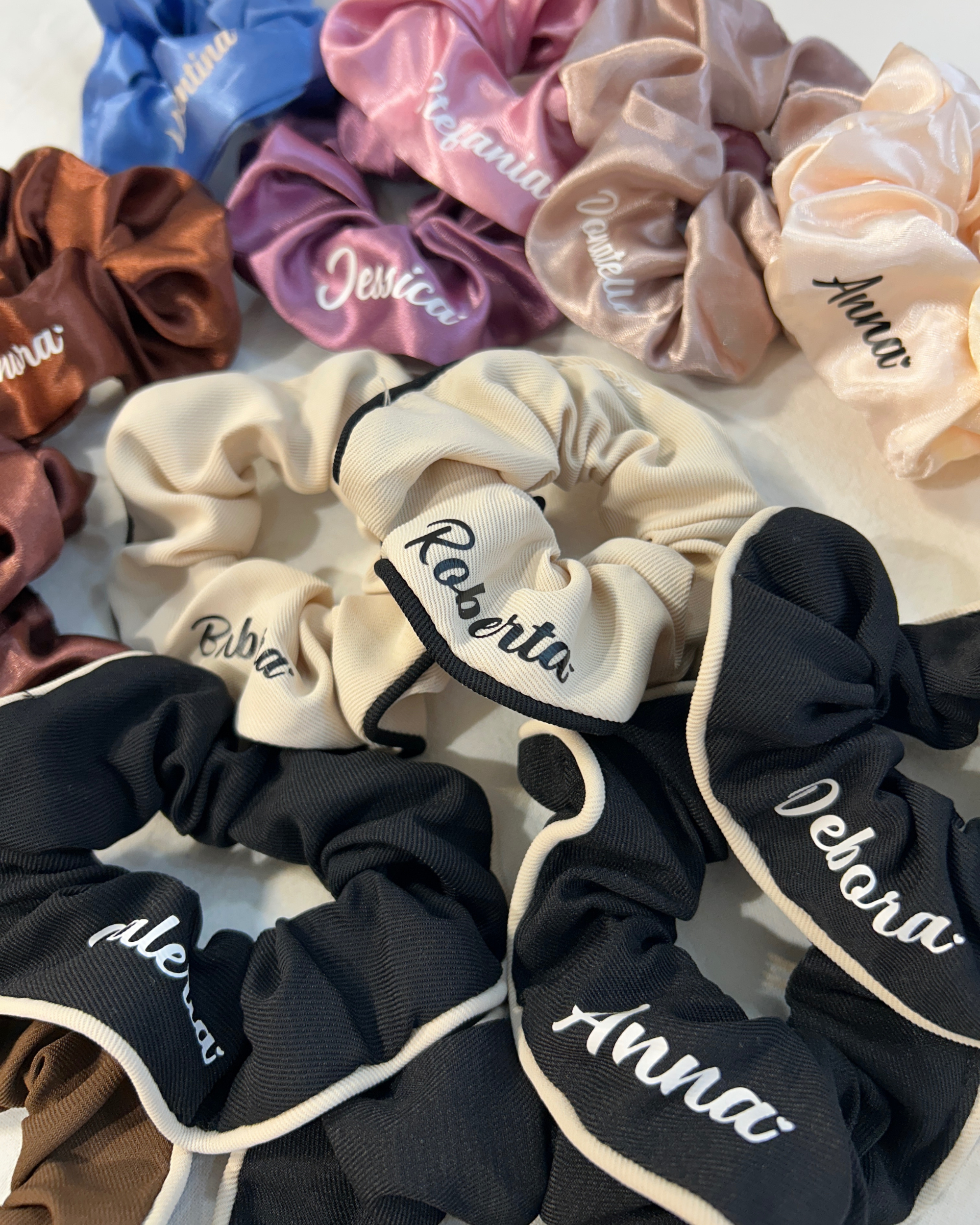 Box Scrunchies vari colori - Personalizzabile