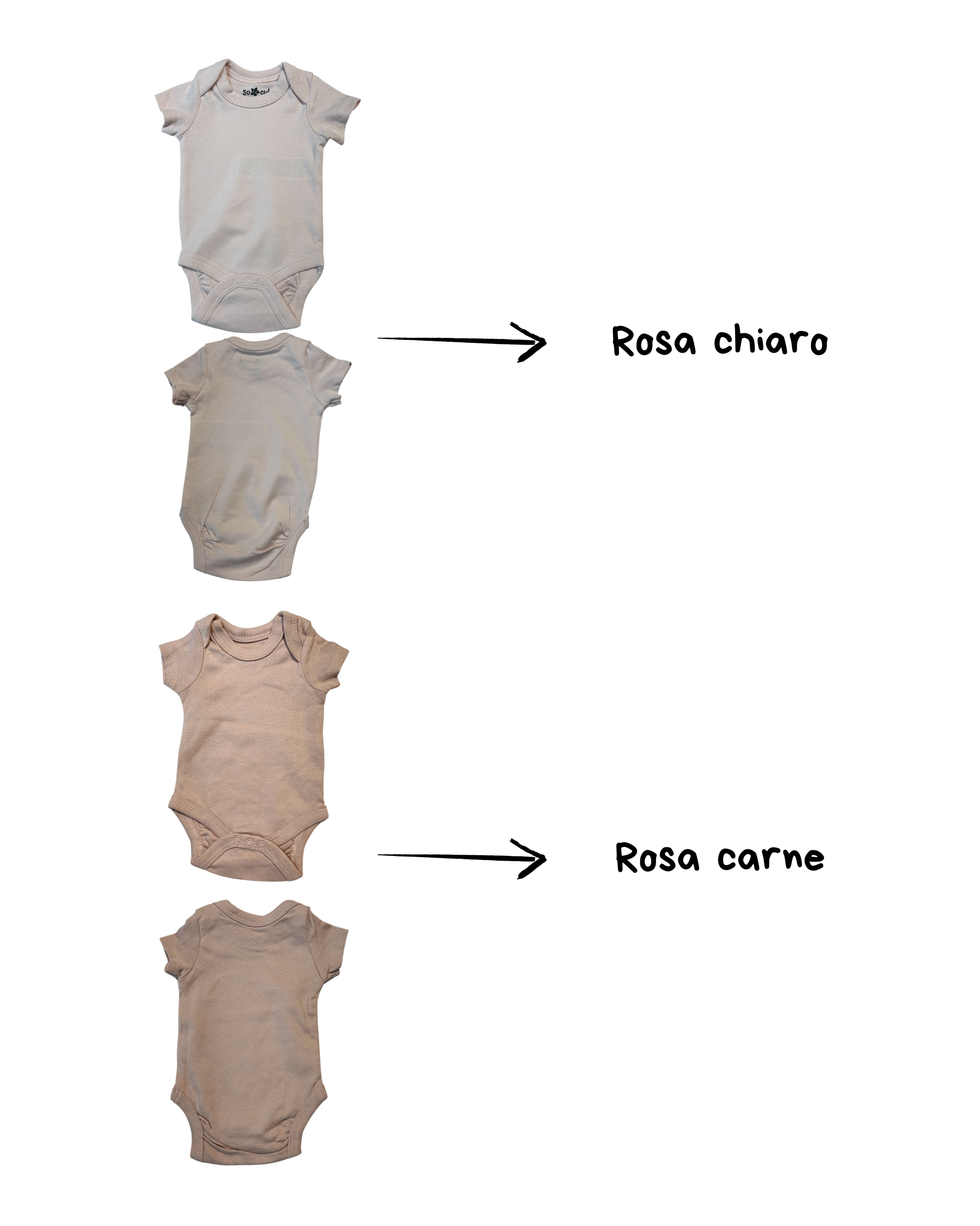 Baby Body in cotone, Manica Corta Personalizzabile (0/12 mesi) - Vari colori